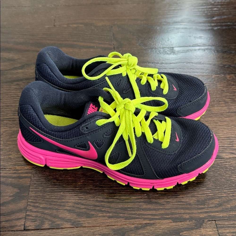 Nike Womens Revolution 2 Running Sneakers Blue Mesh Size 6.5 - Picture 4 of 7